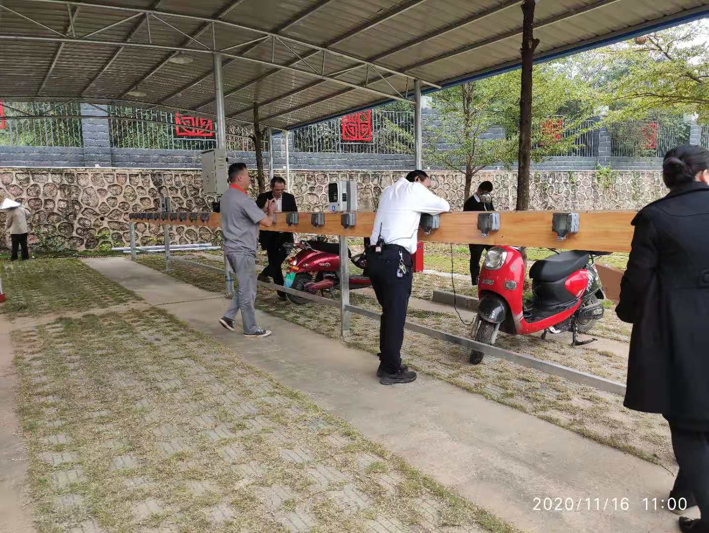 南宁档案馆安装云享智充电单车扫码充电设备